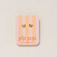 Pip Pop Post Colorful Butterfly Stud - Hypoallergenic, Flat Back, Girl