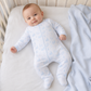 Magnolia Baby Holiday Toile Footie - Light Blue