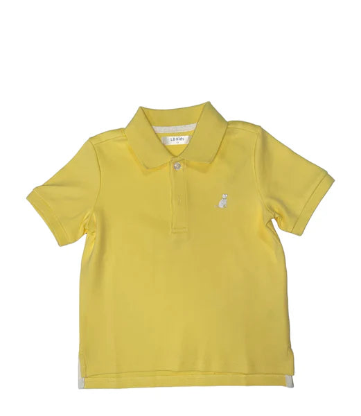 Lulu BeBe Blake Yellow Short Sleeve Polo Shirt