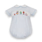 Petit Bebe Light Blue Stripe Smocked Nutcracker Boy's Short Bubble