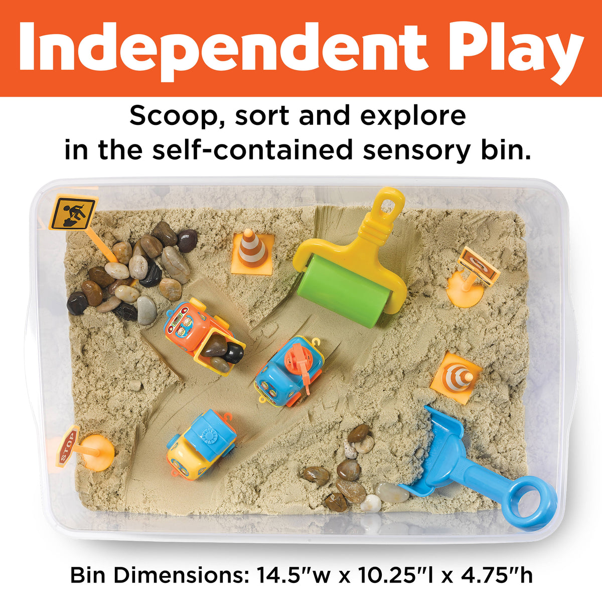 Faber-Castell Sensory Bin Construction Zone Activity Bin for Kids