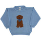 Bailey Boys Crew Neck Sweater Doodle on Light Blue