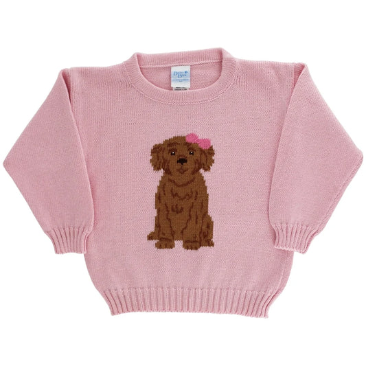 Bailey Boys Crew Neck Sweater Doodle on Pink