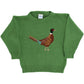 Bailey Boys Crew Neck Sweater Pheasant on Sage Green
