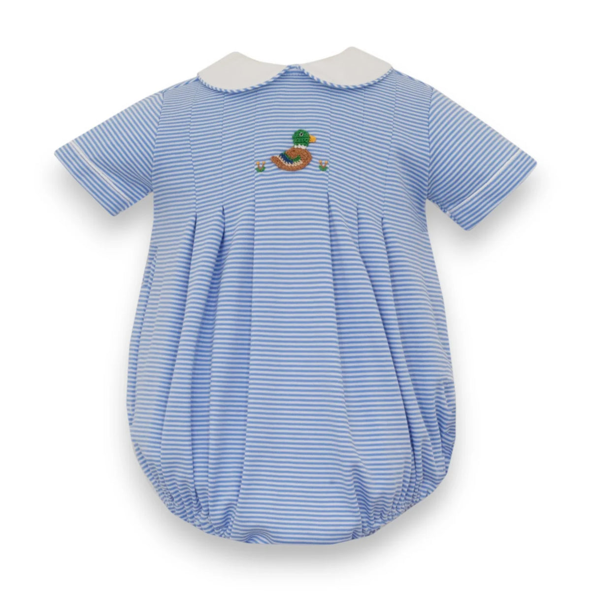 Petit Bebe Mallard Blue Knit Boys Bubble
