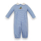 Petit Bebe Mallard Blue Knit Boys Long Romper