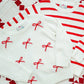 Ruth and Ralph Red and White Bows Sarah Sweater