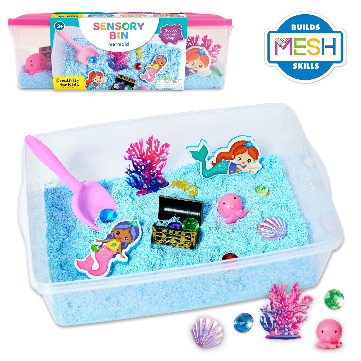 Faber-Castell Sensory Bin Mermaid Activity Bin for Kids