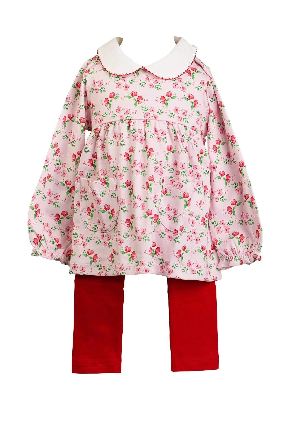 The Proper Peony Zinnia Blooms Tunic Set