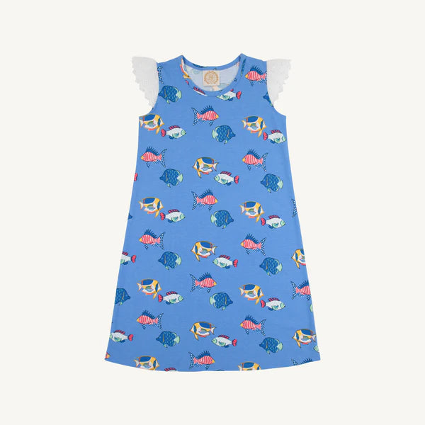 Beaufort Bonnet Sleeveless Polly Play Dress - Eyelet--Here Fishy Fishy