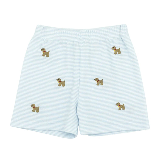 Zuccini Puppy Leo Short, Light Blue Bitty Knit