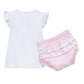 Magnolia Baby Little Ducklings Classics Smocked Ruffle Diaper Cover Set - Pink
