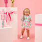 Rufflebutts Nutcracker Christmas Wishes Knit Long Sleeve Applique Pocket Swing Top & Ruffle Bloomer Set