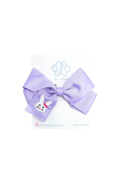 2026 Bunny Hair Bow (Lavender, Pink)