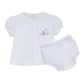 Magnolia Baby Bunny's Basket Diaper Cover Set - Pink