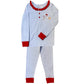 Ishtex Santa, Milk and Cookies Pajama Set-Girls Size 2