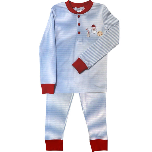 Ishtex Santa, Milk and Cookies Pajama Set-Boys Size 5