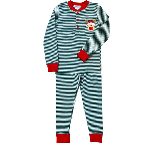 Ishtex Reindeer Pajama Set-Boys Size 3