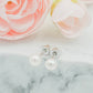 Sterling Silver Screw-Back White Pearl Earrings for Children