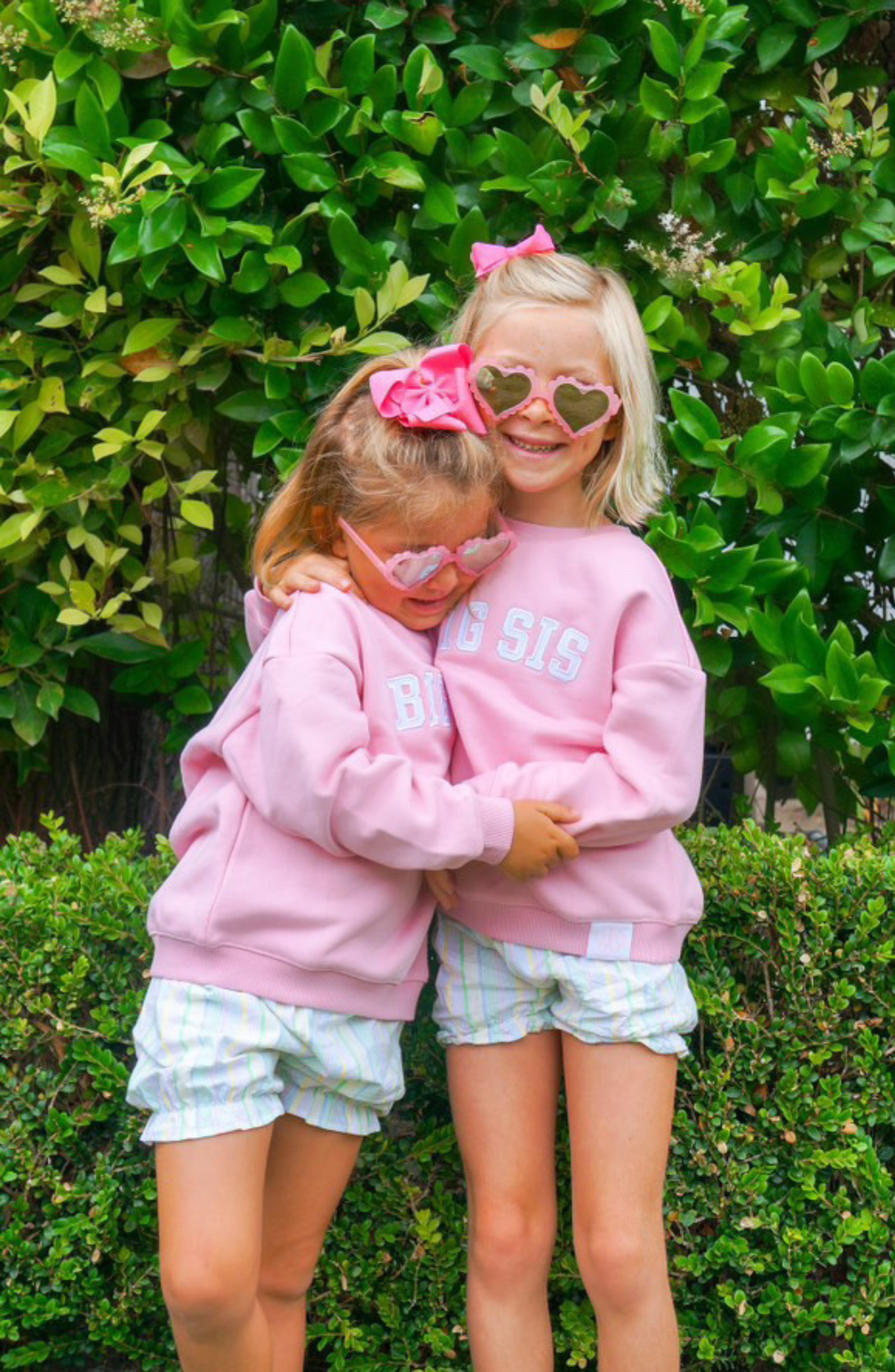 Bits and Bows Big Sister Pink Sweatshirt
