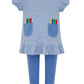 Claire and Charlie Crayon Girl's Knit Stripe Tunic Set