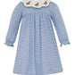 Claire and Charlie Mallard Duck Girl's Blue Striped Knit Float Dress
