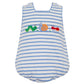Claire & Charlie Backyard Bugs Blue Knit Stripe Sleeveless Sunbubble--Boys