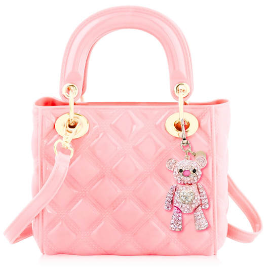 Carrying Kind Pearl: Ballet Pink with Crown Purse