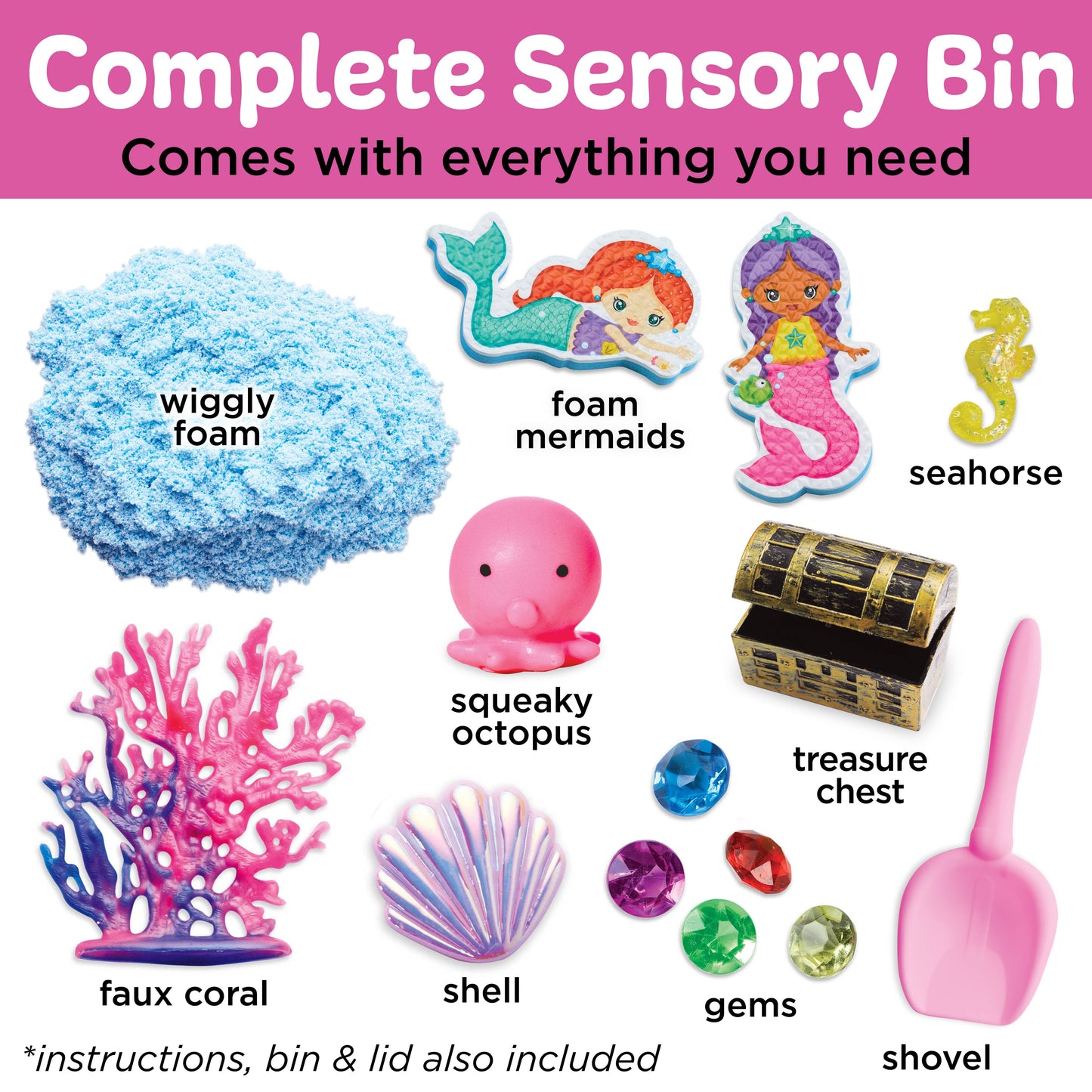 Faber-Castell Sensory Bin Mermaid Activity Bin for Kids