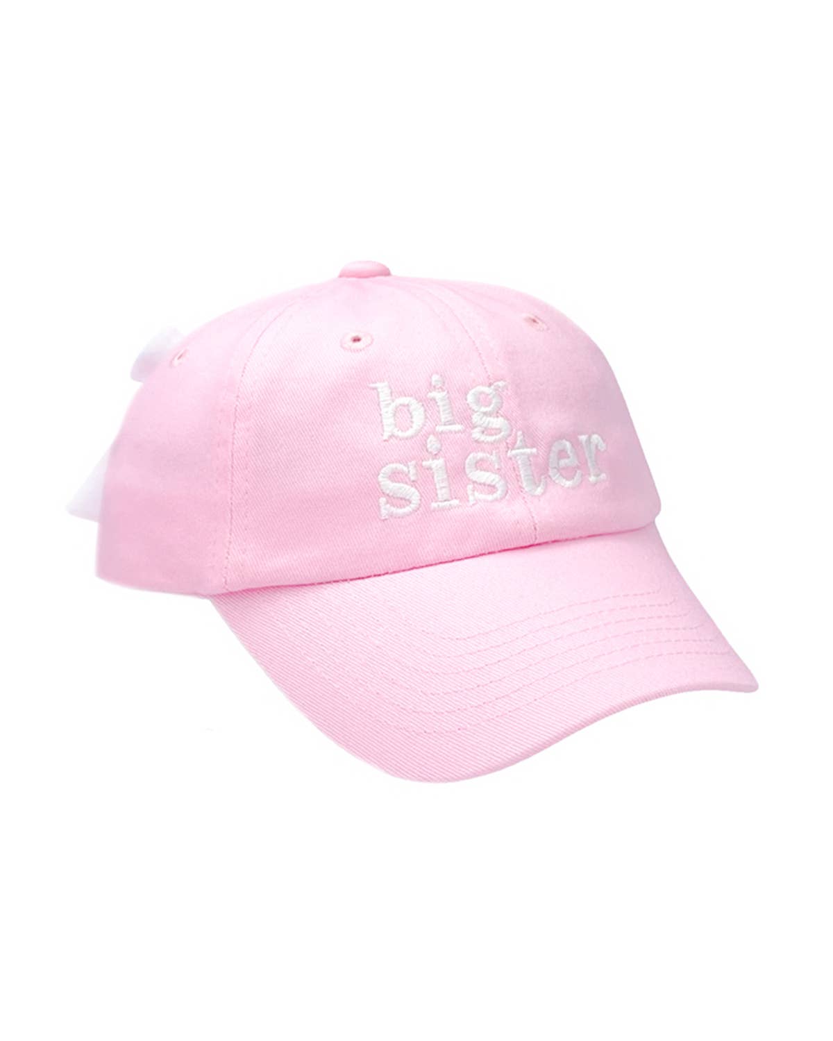 Bits and Bows Big Sister Bow Baseball Hat (Baby, Youth)