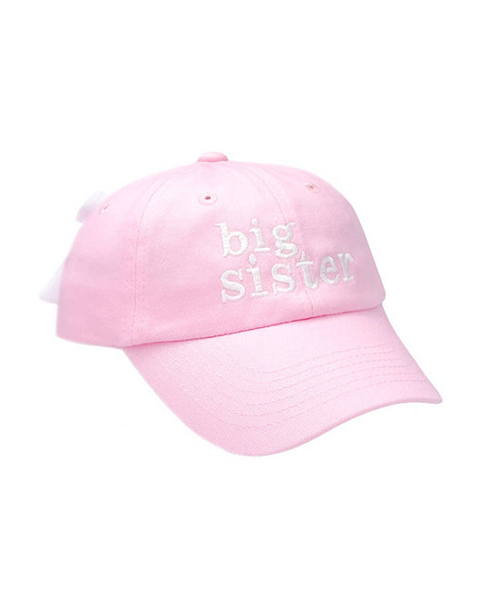 Bits and Bows Big Sister Bow Baseball Hat (Baby, Youth)