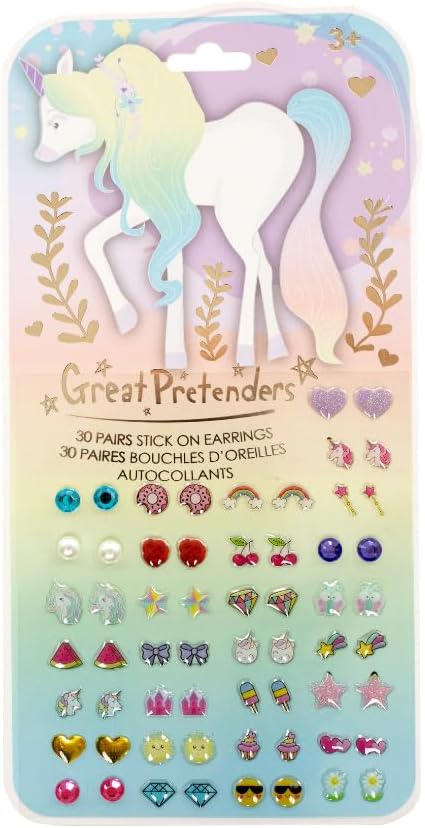 Great Pretenders Whimsical Unicorn Sticker Earrings