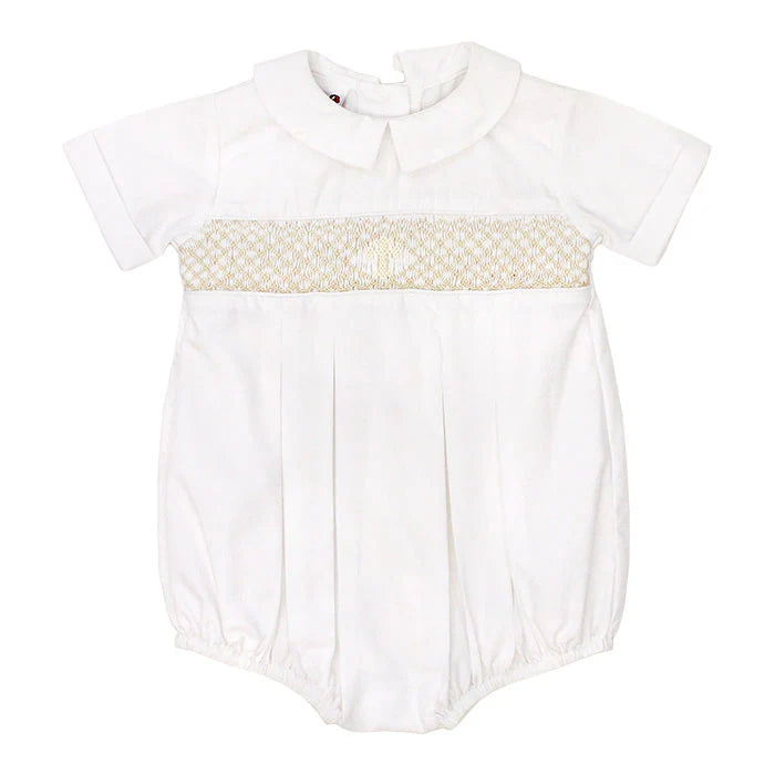 Bailey Boys Ivory Christening Dressy Bubble, Short
