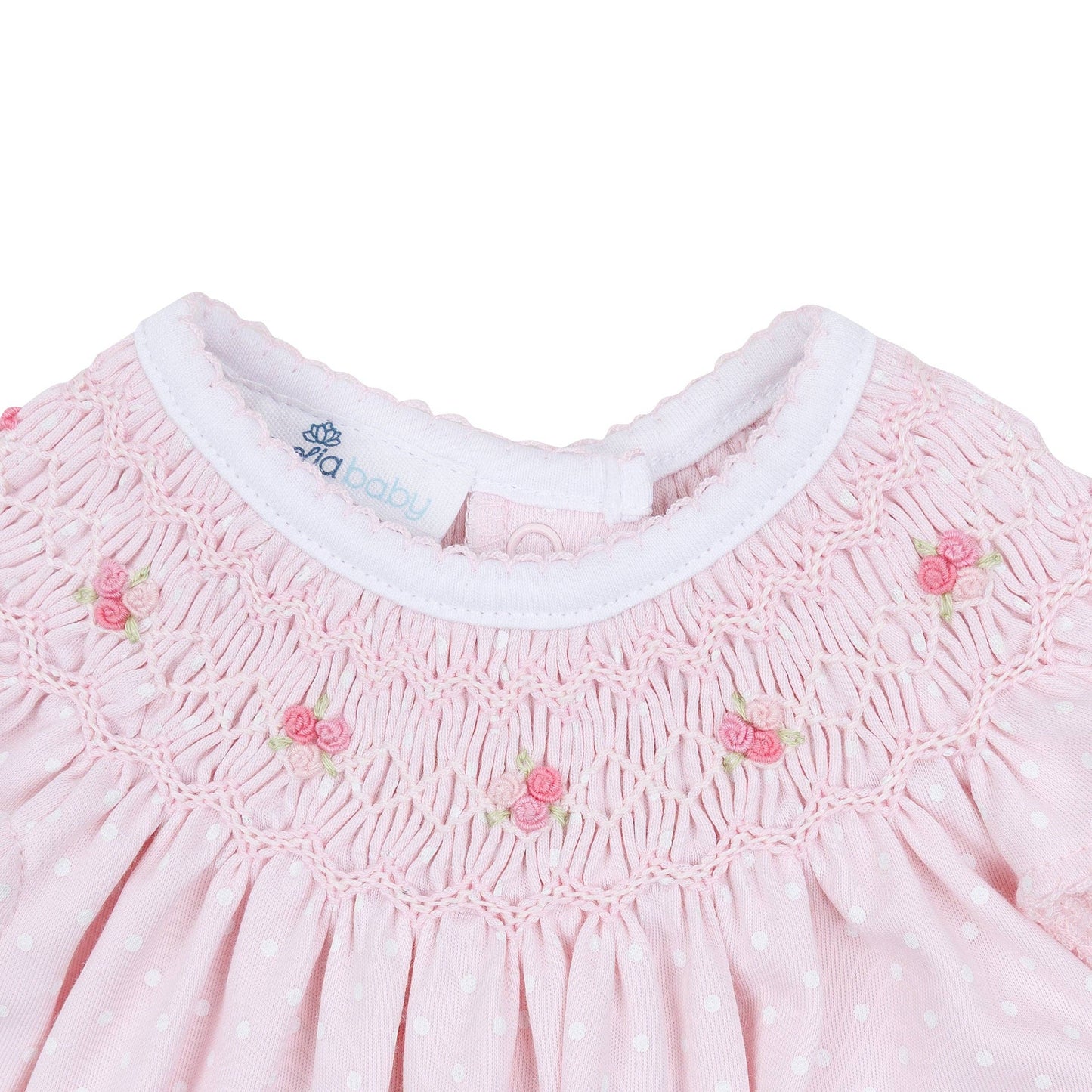 Magnolia Baby Mia's Classics Bishop Footie - Pink Polka Dot