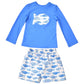 Funtasia Too Fish Swim Trunks and Rash Guard Set