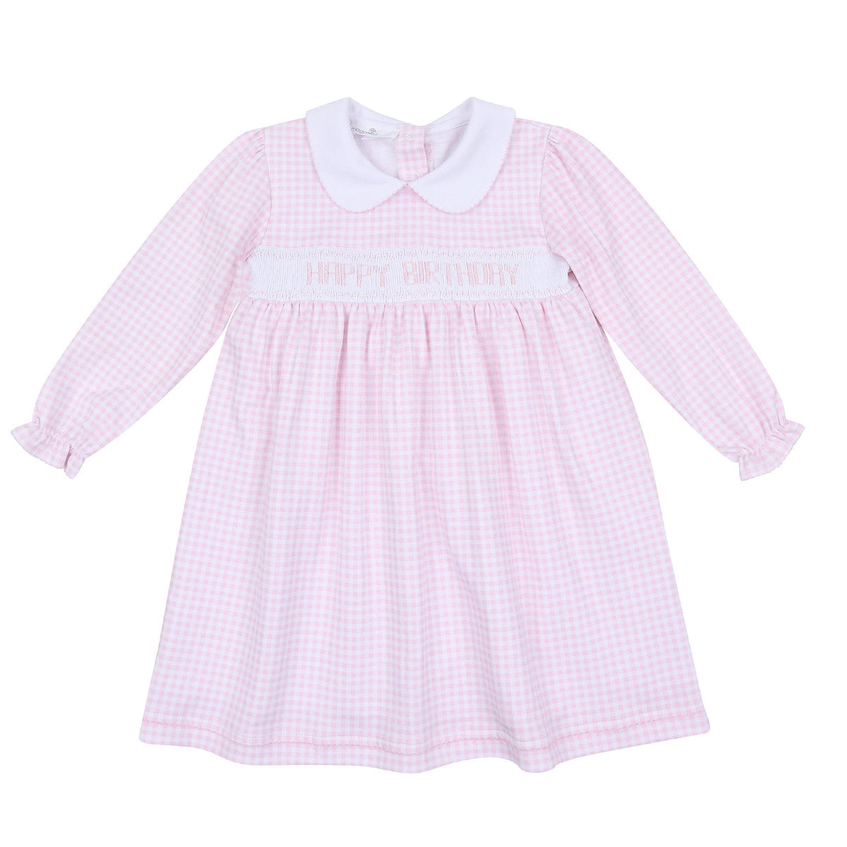 Magnolia Baby Birthday Classics Smocked Long Sleeve Dress - Pink