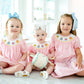Ruth and Ralph Pink Birthday Cakes Smocked Birdie Bubble