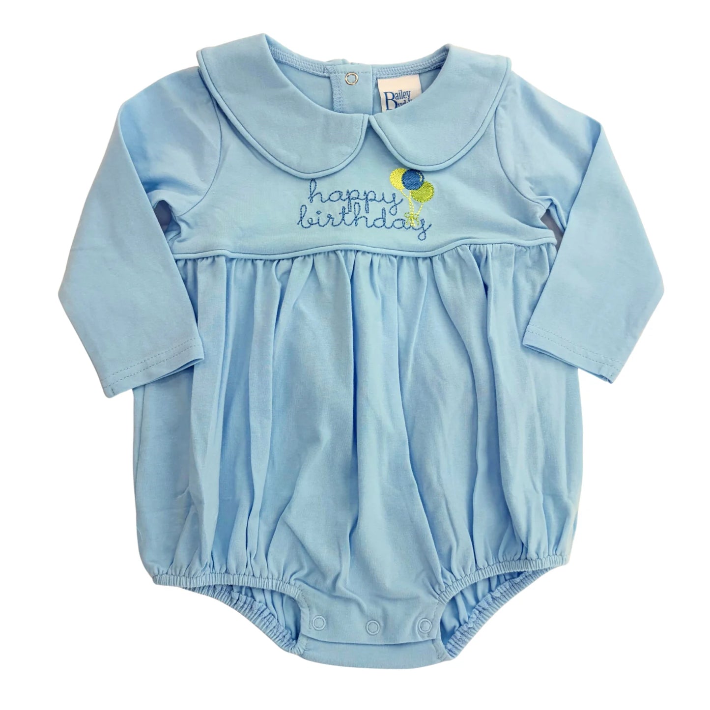 Bailey Boys Buddies Happy Birthday Boys Knit Bubble--Blue