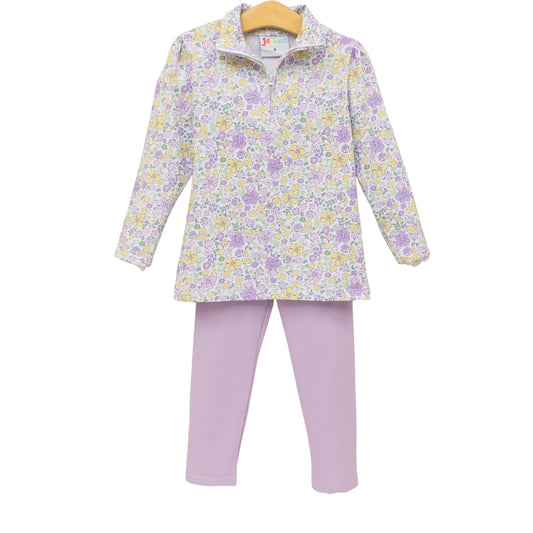 Smock Candy Jellybean Bayou Blooms Pullover Set