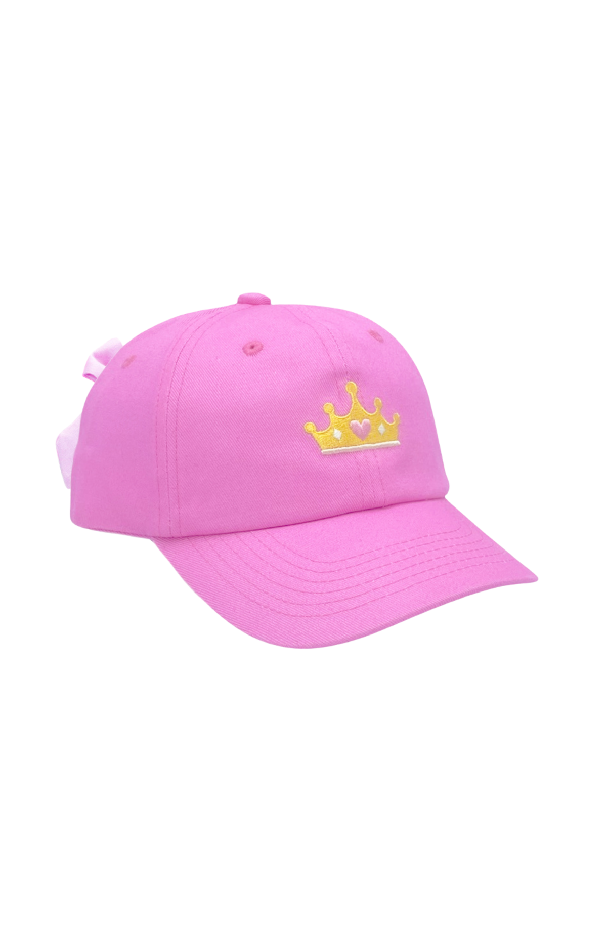 Bits and Bows Princess Crown Bow Baseball Hat