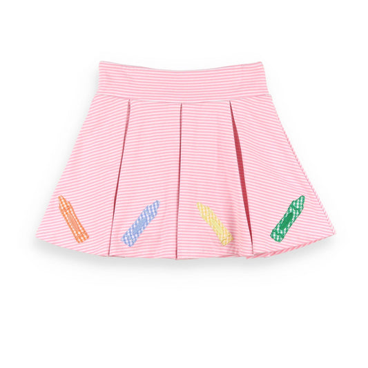 Shrimp and Grits Kids Color Me Cool Skort