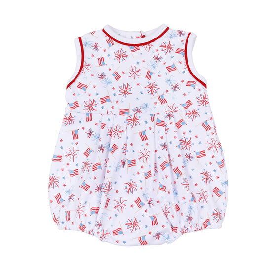 Magnolia Baby A Sparkly Fourth Print Sleeveless Bubble--Boy