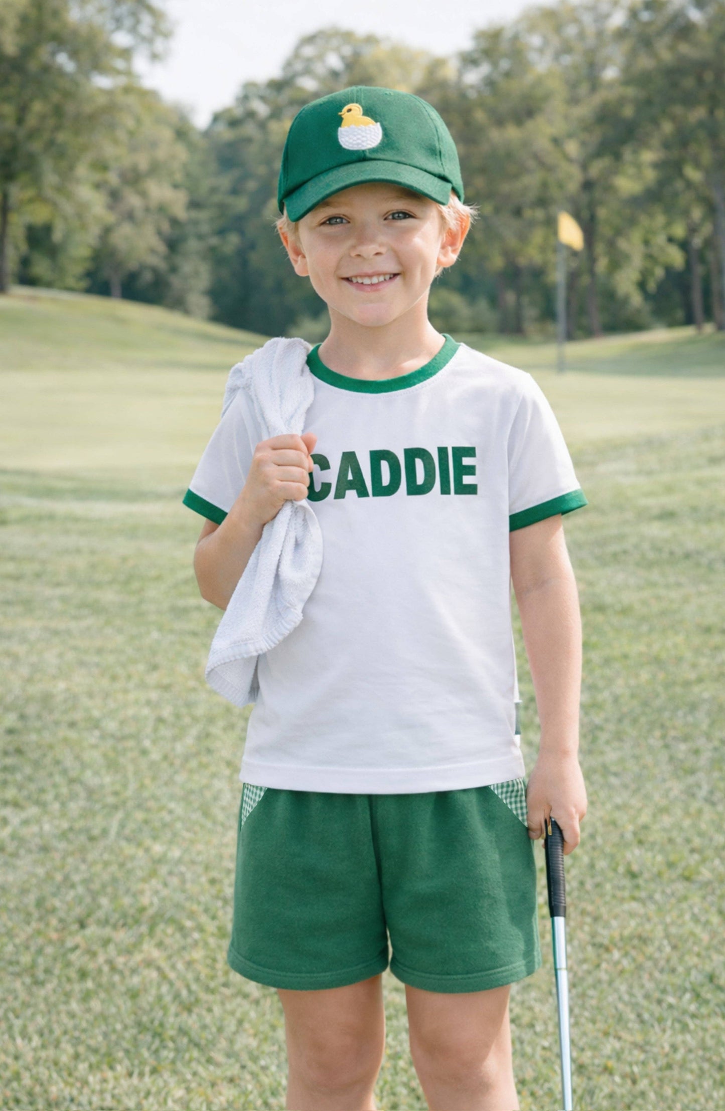 Bits and Bows Caddie Golf Boys T-Shirt