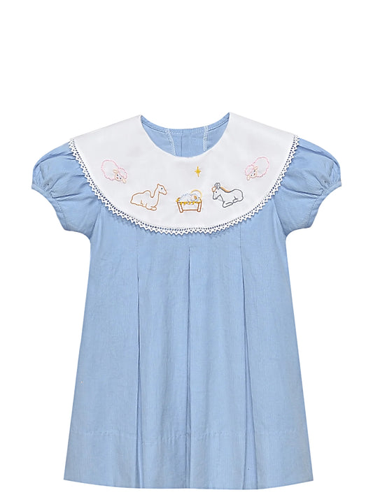 Remember Nguyen Blue Reese Dress--Nativity