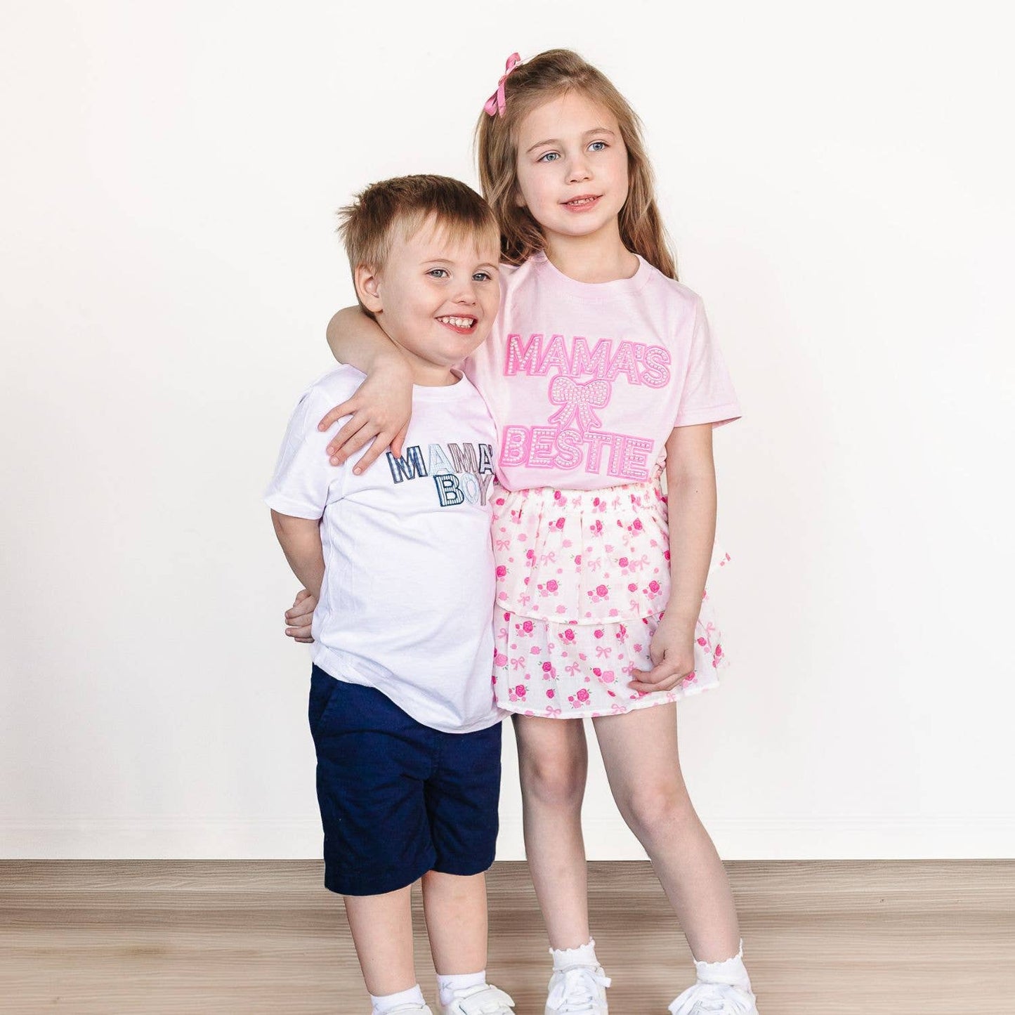 Sweet Wink Mama's Bestie Pearl Patch Short Sleeve T-Shirt -Mother's Day