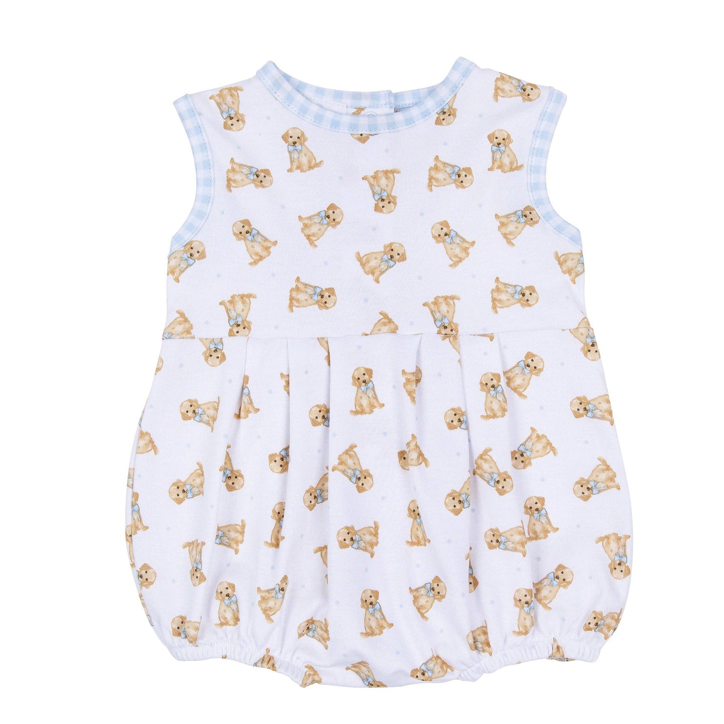 Magnolia Baby Sweet Golden Print Bubble - Light Blue