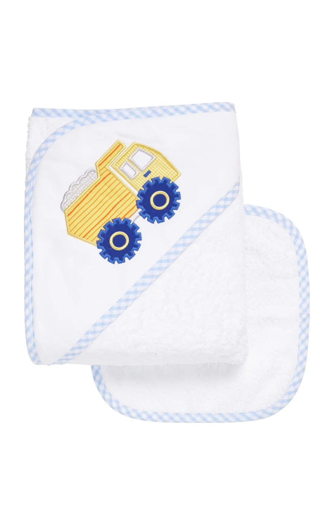 Three Marthas Dump Truck Hooded Towel and Washcloth Set