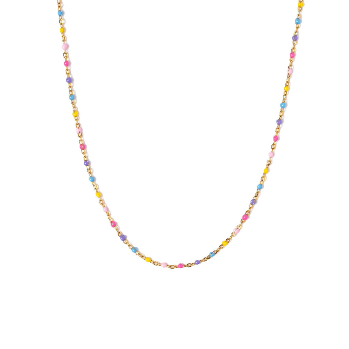 Pip Pop Post Enamel Bead Necklace Earrings - Hypoallergenic, Girl Gift