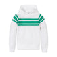 Hope and Henry French Terry Hoodie--White with Green