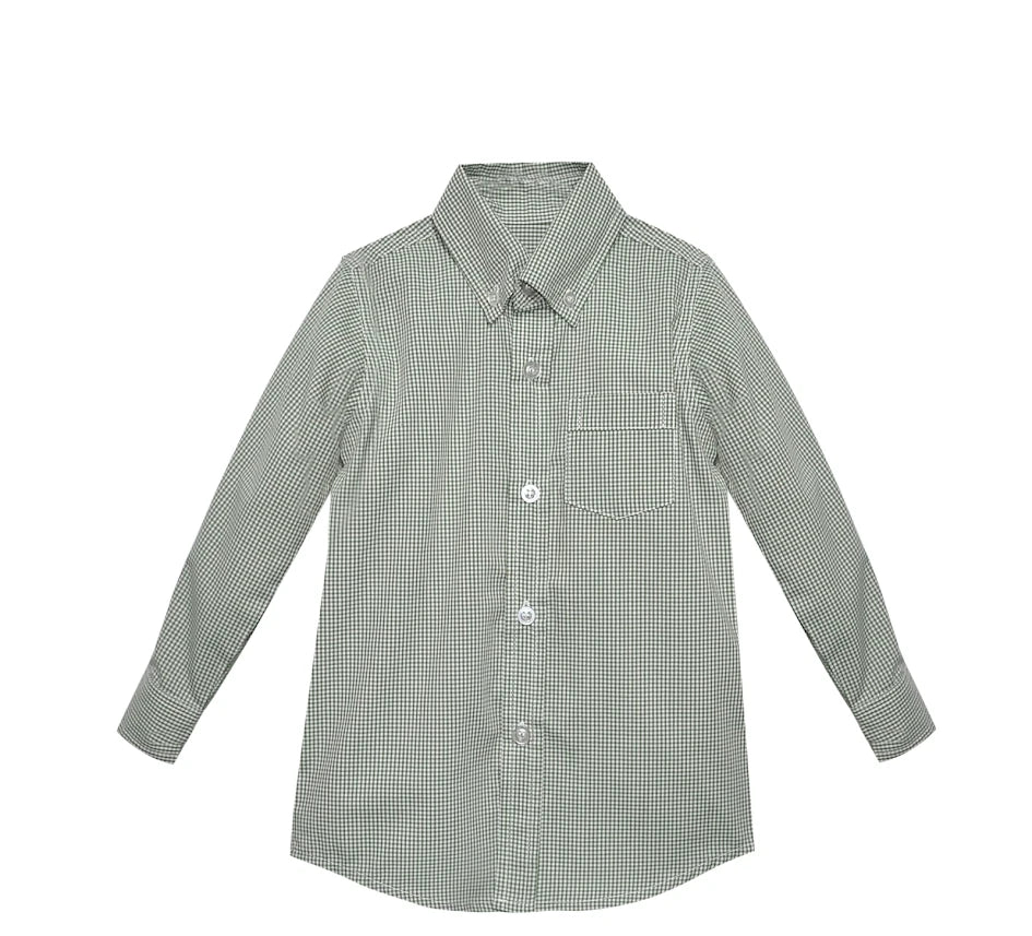 Remember Nguyen Gray Blue Arthur Brother Button Down Shirt